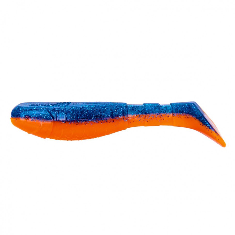 Виброхвост Helios Chubby 3,55"/9 см, цвет Star Blue & Orange 5 шт HS-4-044 , 